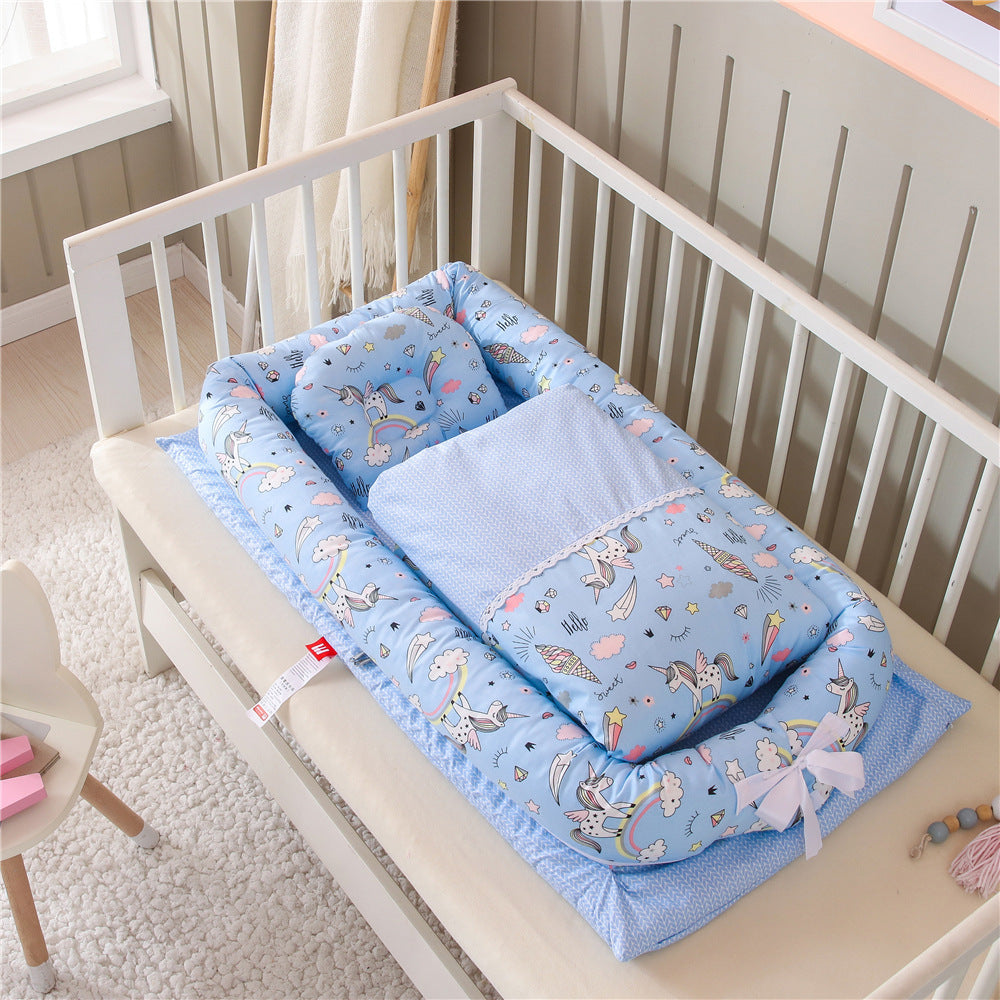 Anti-Pressure Newborn Foldable Portable Crib