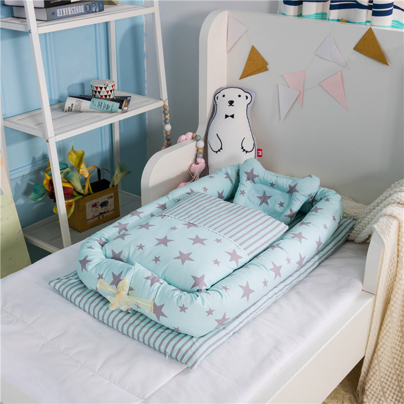 Anti-Pressure Newborn Foldable Portable Crib