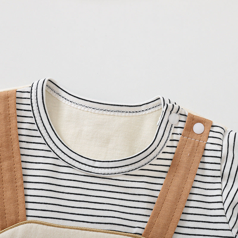 Cartoon Bear Print Short Sleeve