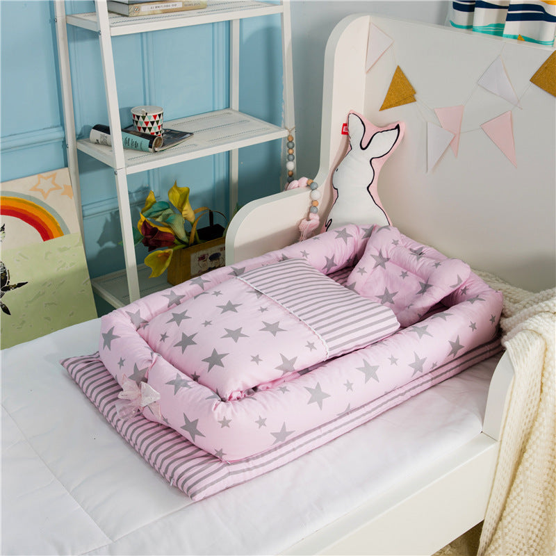 Anti-Pressure Newborn Foldable Portable Crib