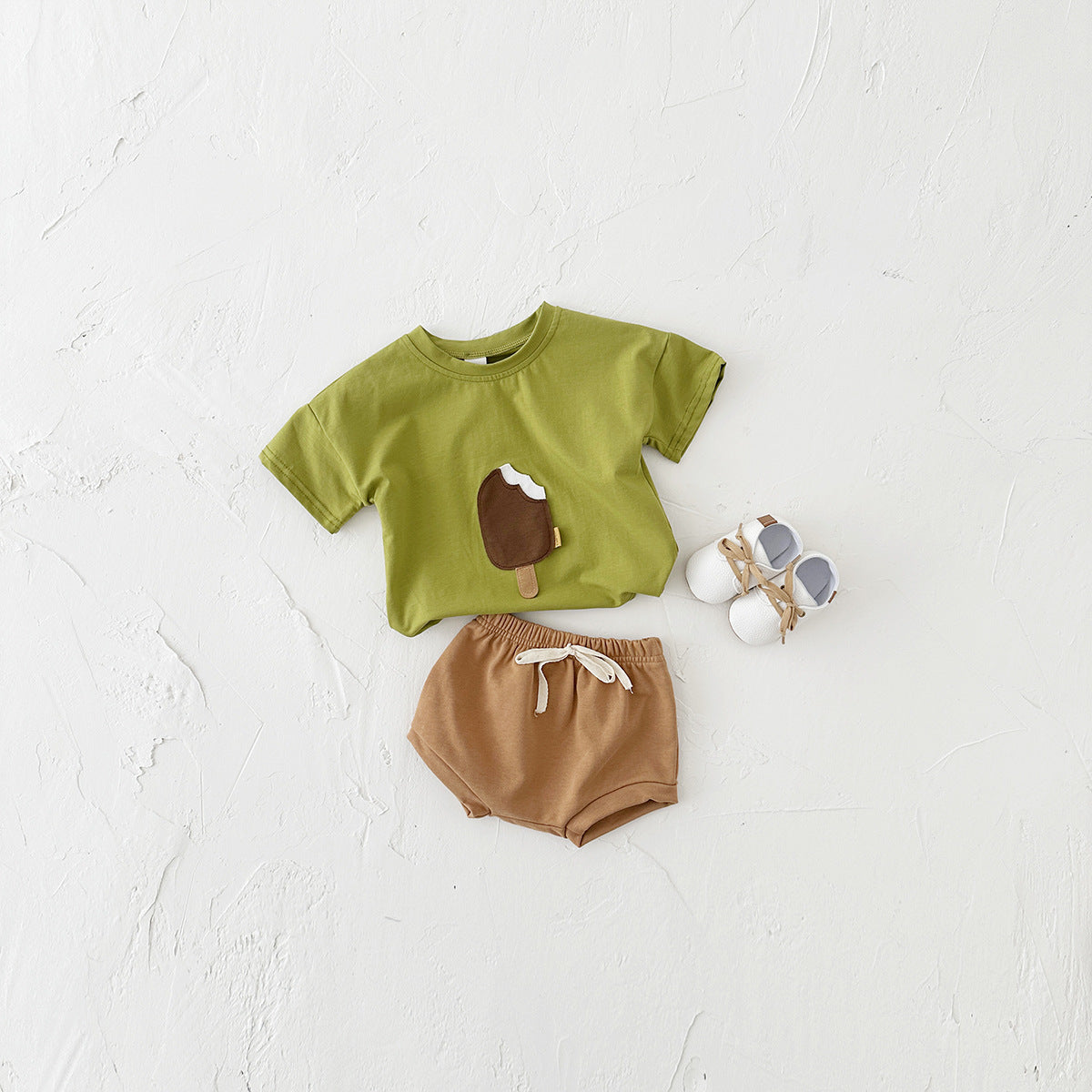 Ice Cream Patch Short Sleeve and Shorts