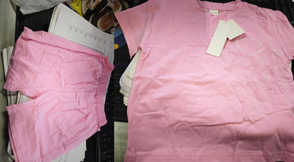 Heart Printing Short Sleeve Two-piece Set
